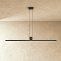 Minimalistyczna lampa wisząca HaloArc z aluminium z okrągłym połączeniem