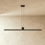 Minimalistyczna lampa wisząca HaloArc z aluminium z okrągłym połączeniem