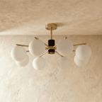 AstraGlobe Chandelier With Ambient Globe Shades For Dining Rooms