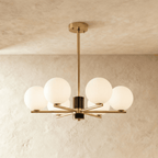 AstraGlobe Chandelier With Ambient Globe Shades For Dining Rooms