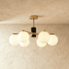 AstraGlobe Chandelier With Ambient Globe Shades For Dining Rooms