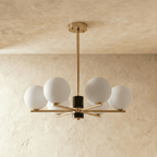 AstraGlobe Chandelier With Ambient Globe Shades For Dining Rooms