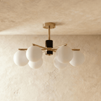 AstraGlobe Chandelier With Ambient Globe Shades For Dining Rooms