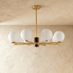 AstraGlobe Chandelier With Ambient Globe Shades For Dining Rooms