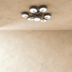 Lampa sufitowa LumaWood Fusion z aluminiowym korpusem i dyfuzorem LED