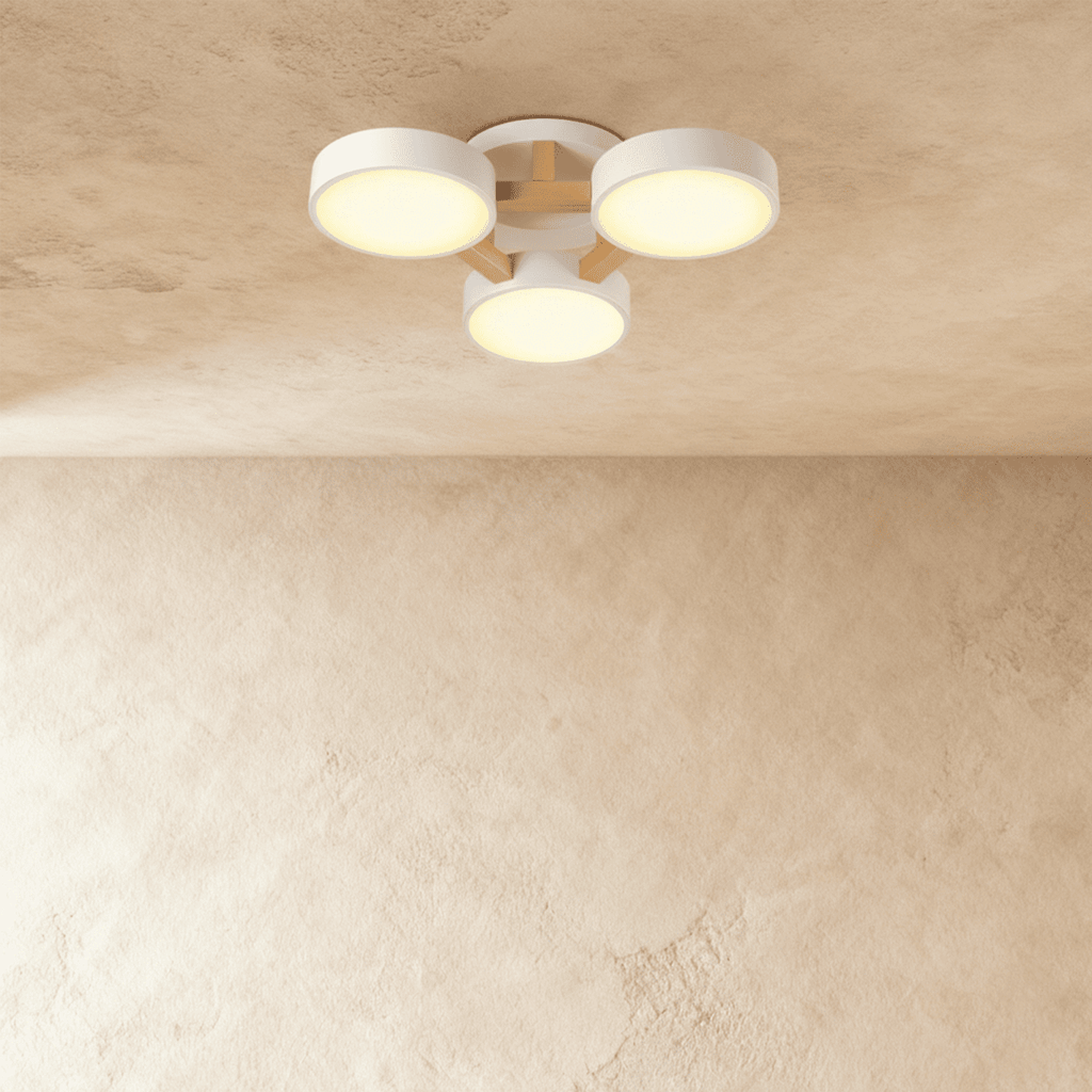 Lampa sufitowa LumaWood Fusion z aluminiowym korpusem i dyfuzorem LED