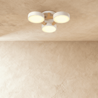 Lampa sufitowa LumaWood Fusion z aluminiowym korpusem i dyfuzorem LED
