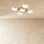 Lampa sufitowa LumaWood Fusion z aluminiowym korpusem i dyfuzorem LED