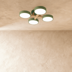 Lampa sufitowa LumaWood Fusion z aluminiowym korpusem i dyfuzorem LED