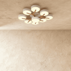 Lampa sufitowa LumaWood Fusion z aluminiowym korpusem i dyfuzorem LED