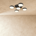 Lampa sufitowa LumaWood Fusion z aluminiowym korpusem i dyfuzorem LED