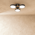Lampa sufitowa LumaWood Fusion z aluminiowym korpusem i dyfuzorem LED