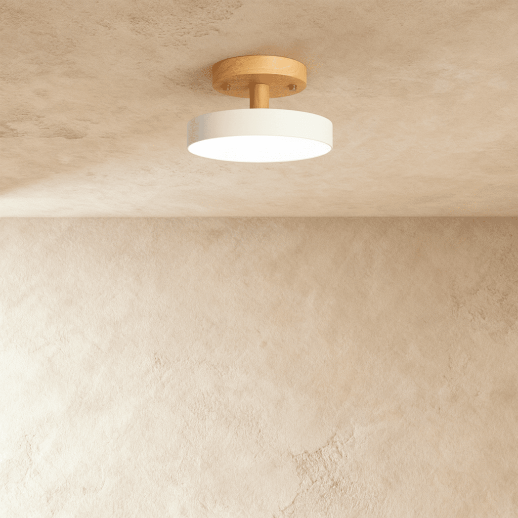 Lampa sufitowa LumaWood Fusion z aluminiowym korpusem i dyfuzorem LED