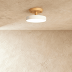 Lampa sufitowa LumaWood Fusion z aluminiowym korpusem i dyfuzorem LED