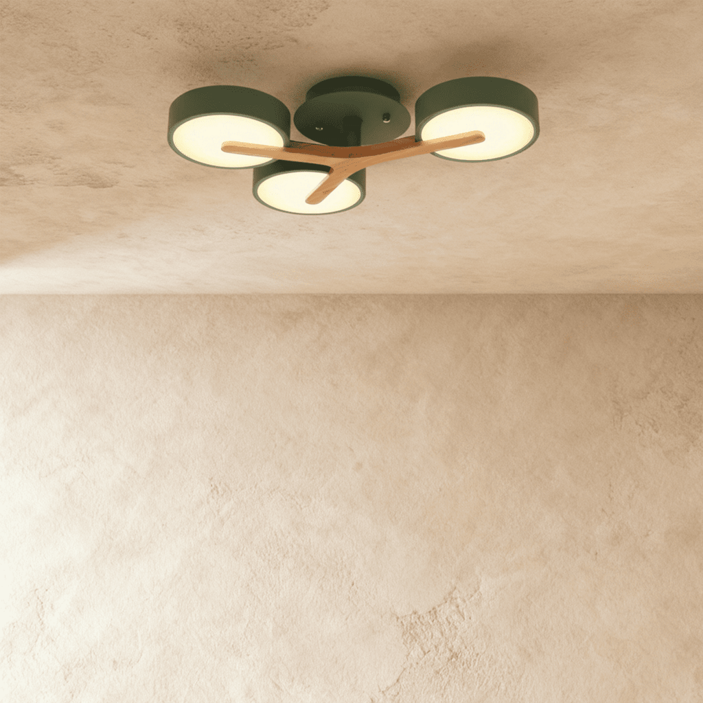 Lampa sufitowa LumaWood Fusion z aluminiowym korpusem i dyfuzorem LED