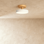 Lampa sufitowa LumaWood Fusion z aluminiowym korpusem i dyfuzorem LED