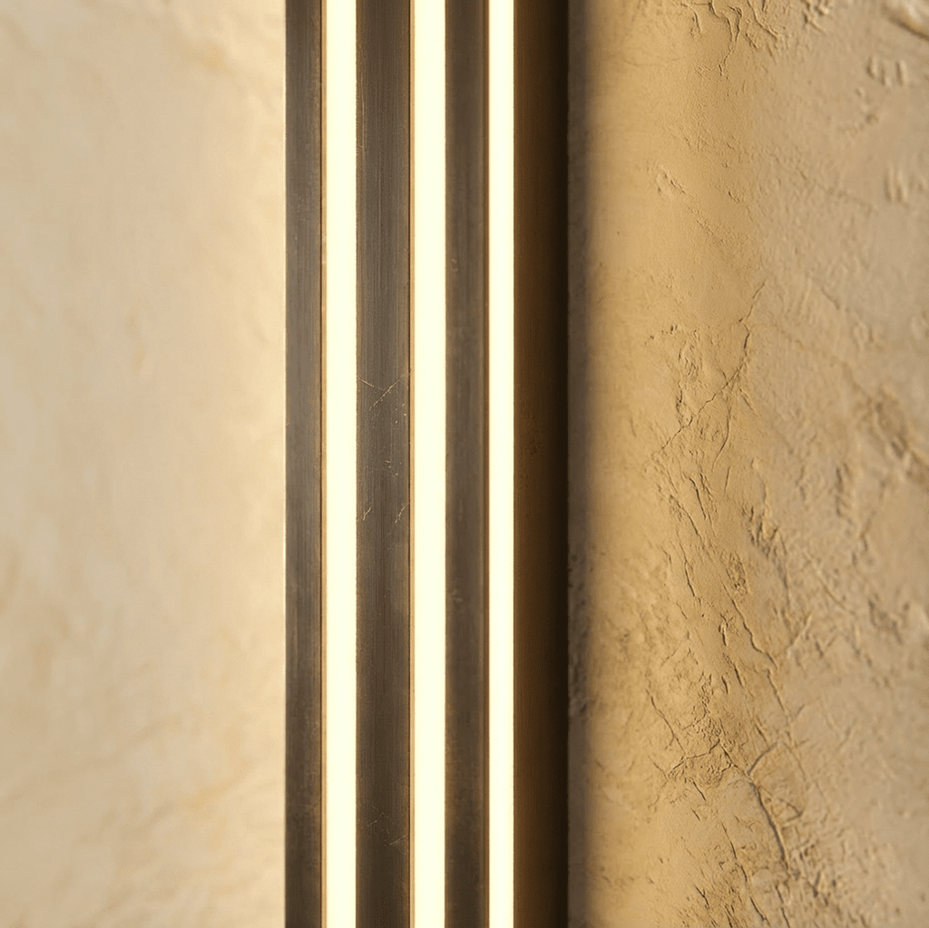 Lampada da parete moderna Noir Aura con metallo nero e paralume in acrilico