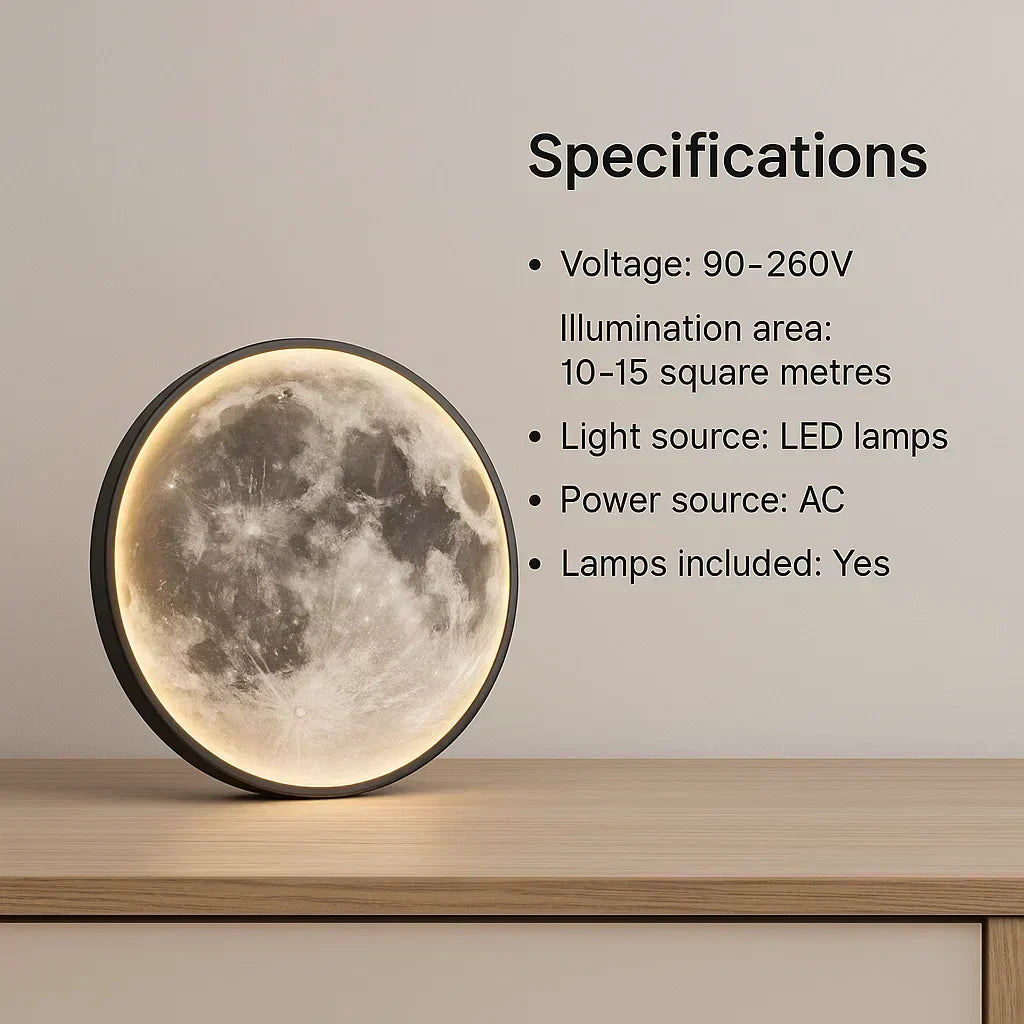 Lampada lunare a LED con dimmer controllabile tramite app, luce soffusa e accogliente per la camera da letto