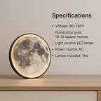 Lampada lunare a LED con dimmer controllabile tramite app, luce soffusa e accogliente per la camera da letto
