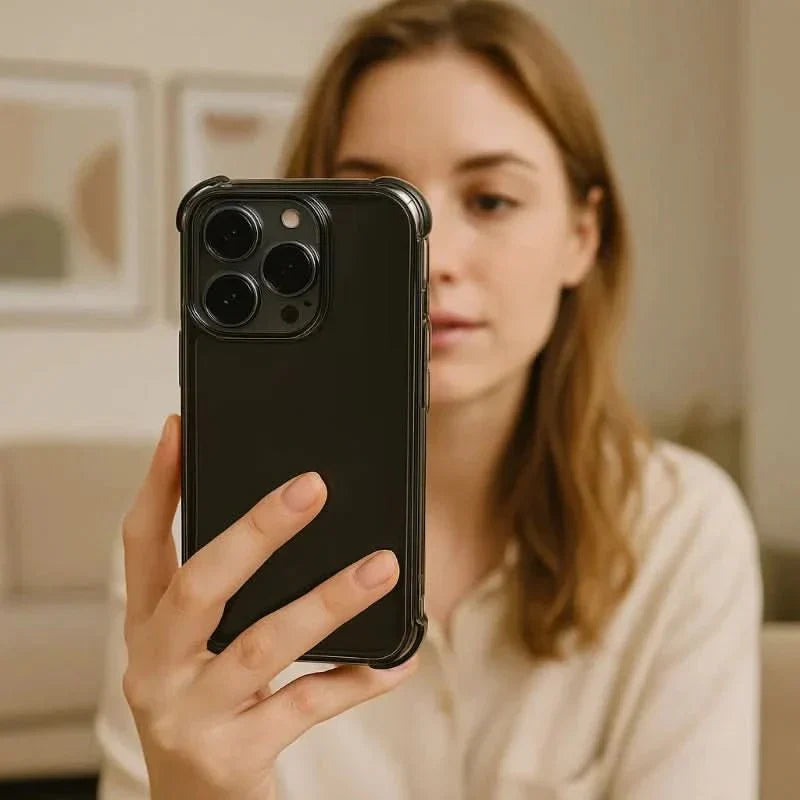 Stöttåligt, transparent stötskyddsfodral för iPhone - Fioriscas