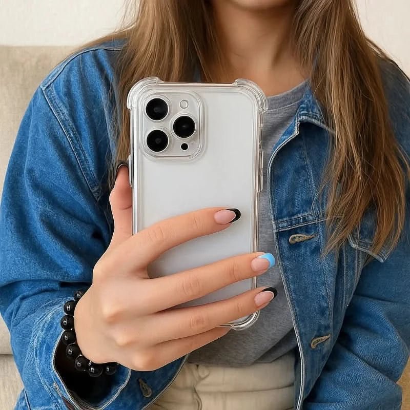 Stöttåligt, transparent stötskyddsfodral för iPhone - Fioriscas