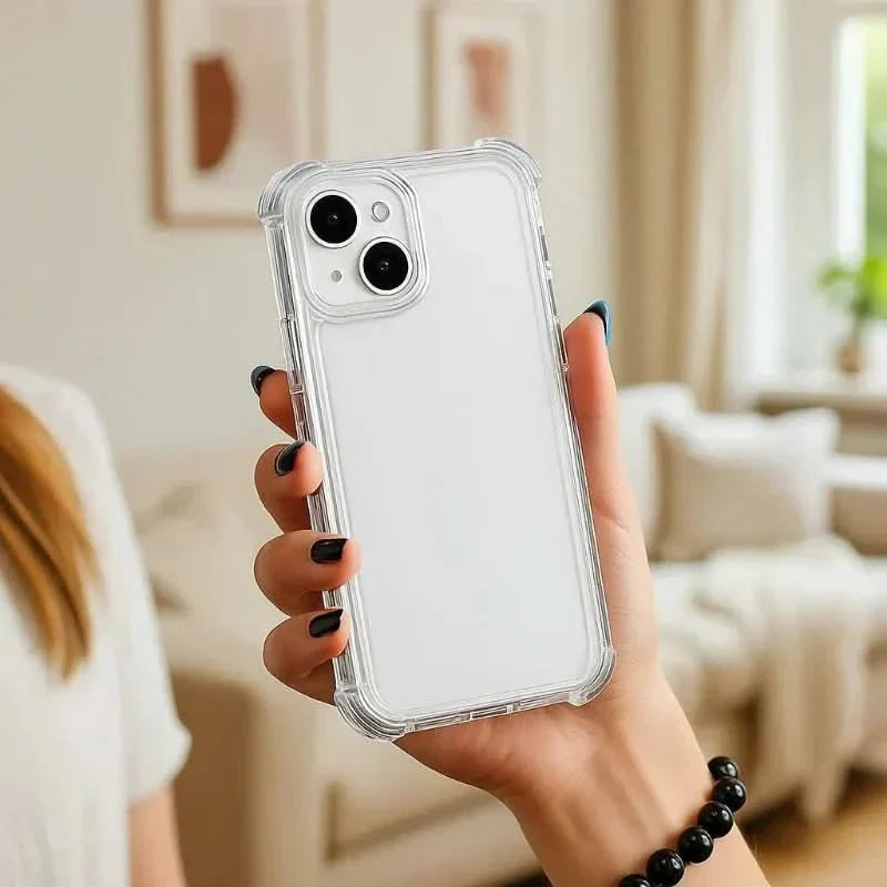 Stöttåligt, transparent stötskyddsfodral för iPhone - Fioriscas