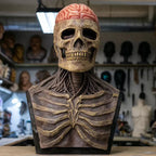 Masque de squelette réaliste avec chapeau pour une transformation ultime à Halloween - Fioriscas