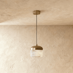 Asteria Alabaster Pendant Light With Marble Shade And Matte Base