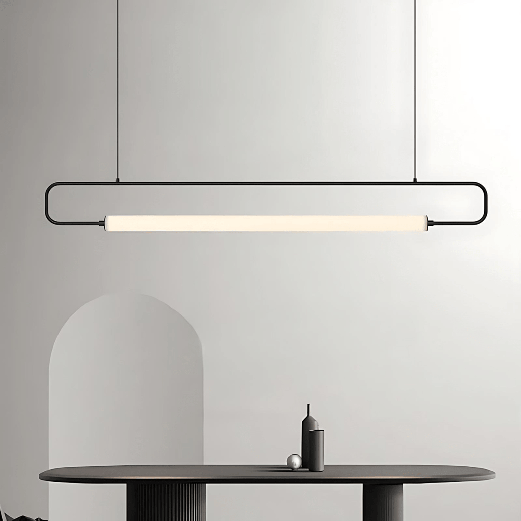 Lámpara colgante LED Lunara de metal pintado, dorado o negro