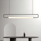 Lámpara colgante LED Lunara de metal pintado, dorado o negro