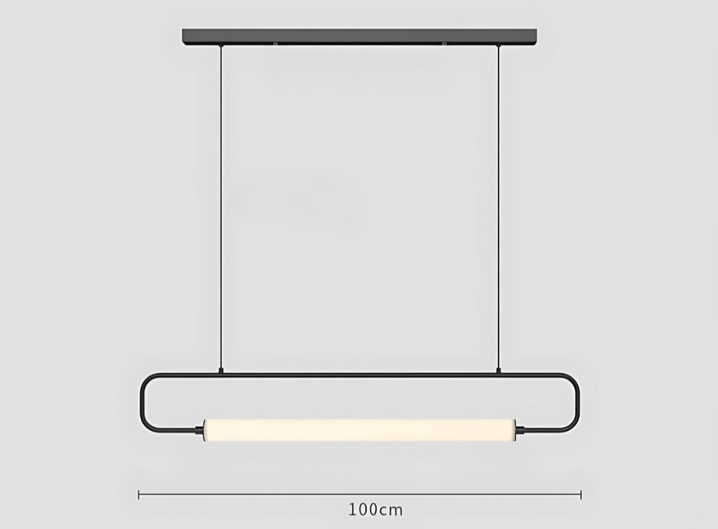 Lámpara colgante LED Lunara de metal pintado, dorado o negro