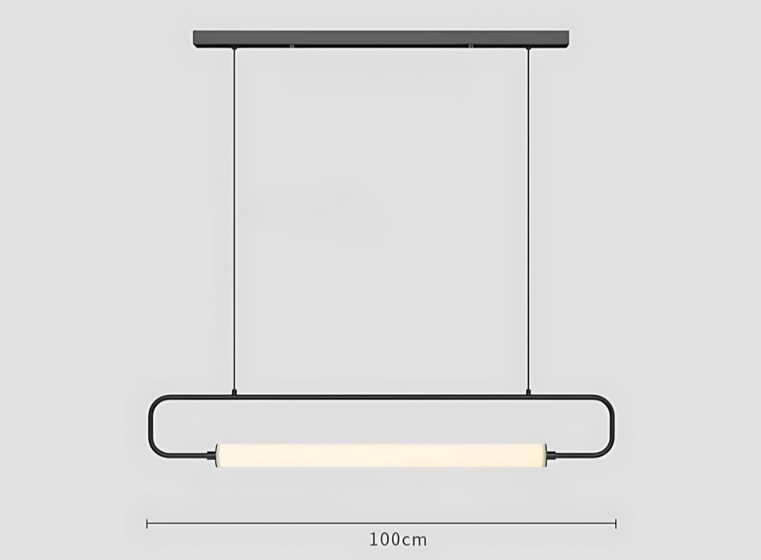 Lámpara colgante LED Lunara de metal pintado, dorado o negro