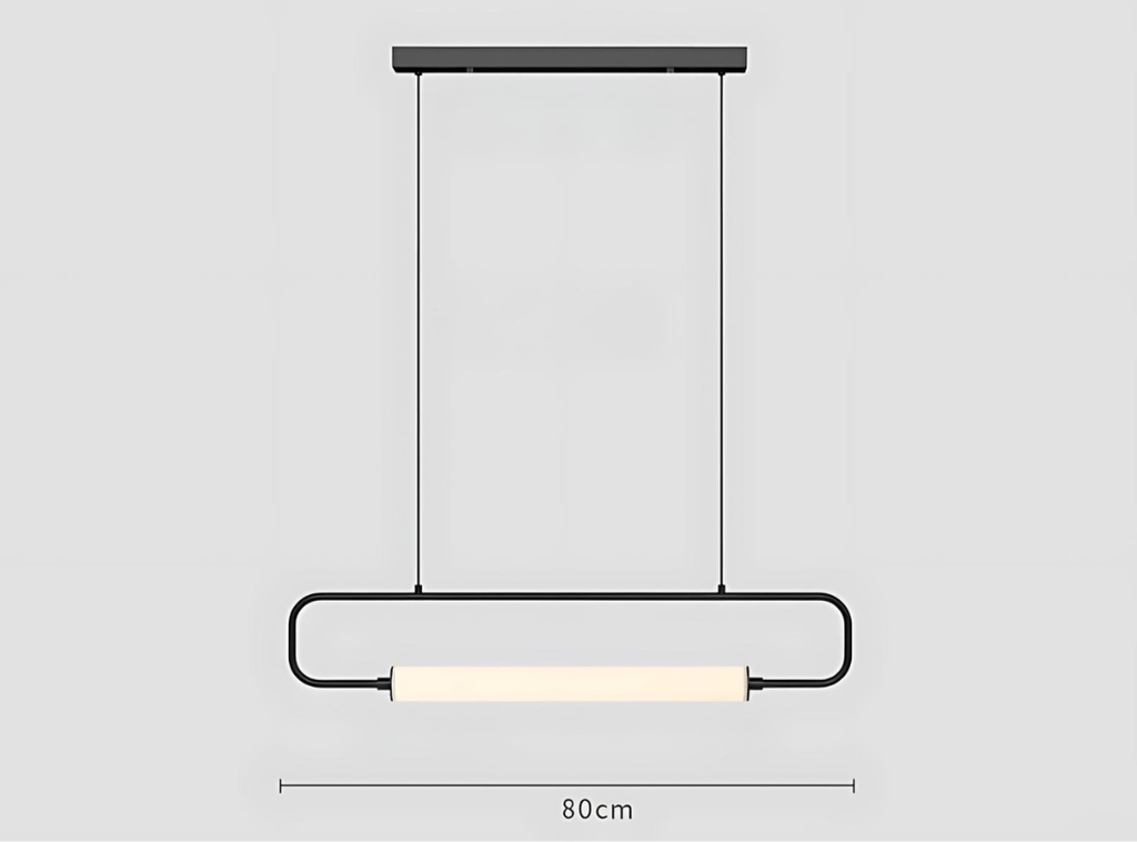 Lámpara colgante LED Lunara de metal pintado, dorado o negro