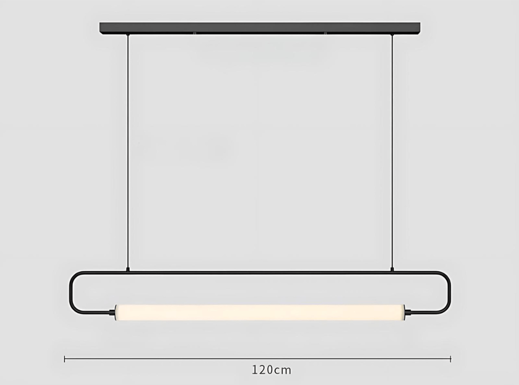 Lámpara colgante LED Lunara de metal pintado, dorado o negro
