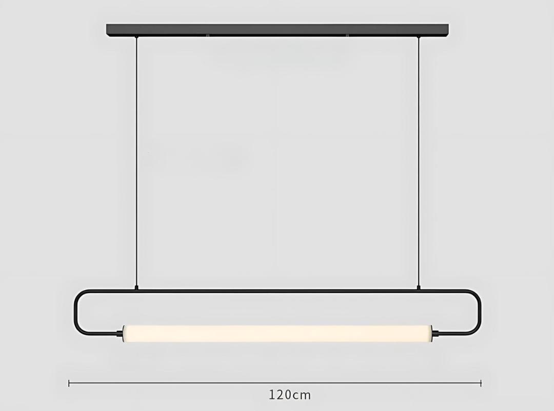 Lámpara colgante LED Lunara de metal pintado, dorado o negro