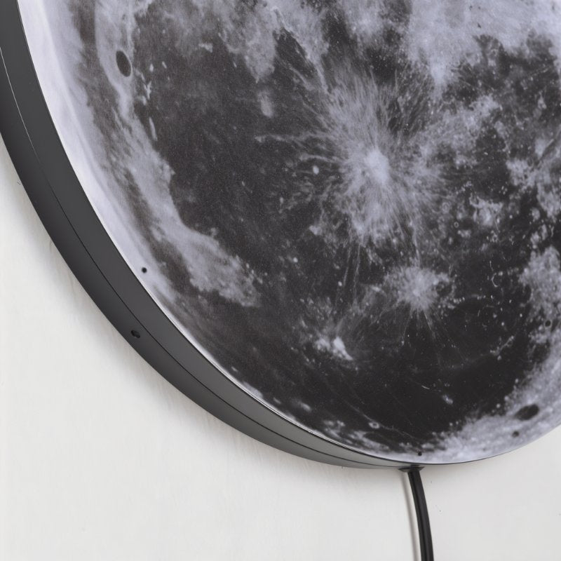LunaHalo Moon And Earth Wall Lamp Soft Backlit Galaxy Art