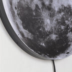 LunaHalo Moon And Earth Wall Lamp Soft Backlit Galaxy Art