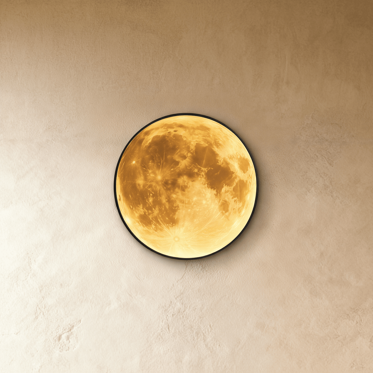 LunaHalo Moon And Earth Wall Lamp Soft Backlit Galaxy Art