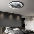 LunaHalo Moon And Earth Wall Lamp Soft Backlit Galaxy Art