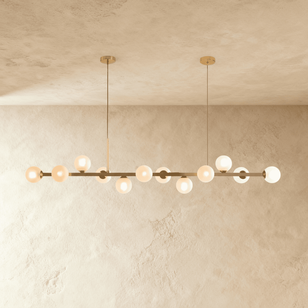 Candeeiro de Teto Linear Moderno LumaLine para Salas de Jantar e Estar