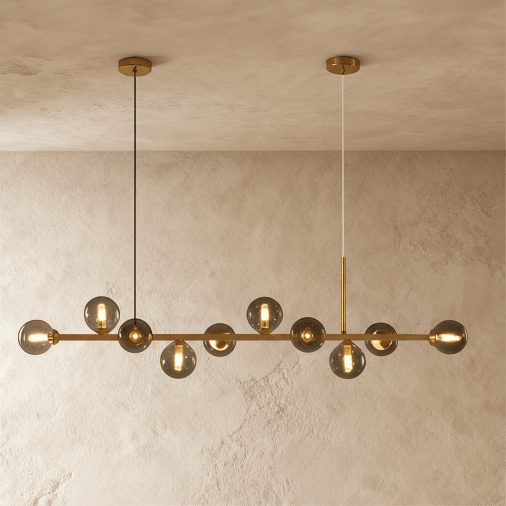 Candeeiro de Teto Linear Moderno LumaLine para Salas de Jantar e Estar