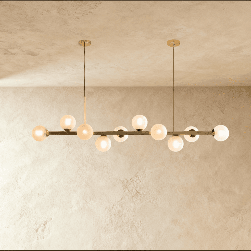 Candeeiro de Teto Linear Moderno LumaLine para Salas de Jantar e Estar