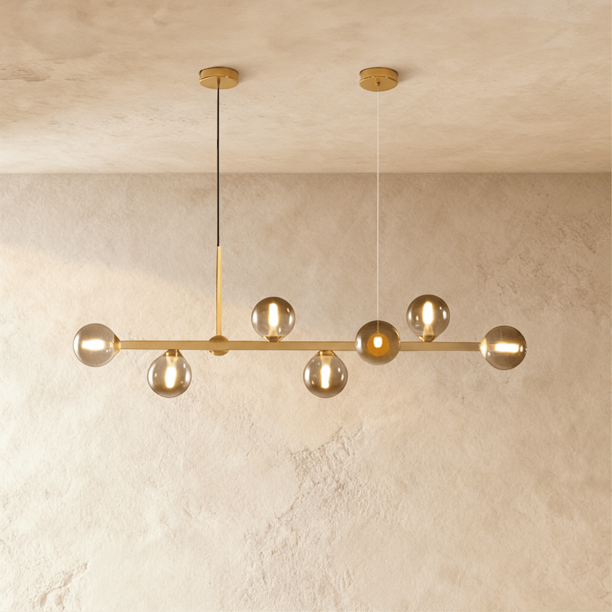 Candeeiro de Teto Linear Moderno LumaLine para Salas de Jantar e Estar