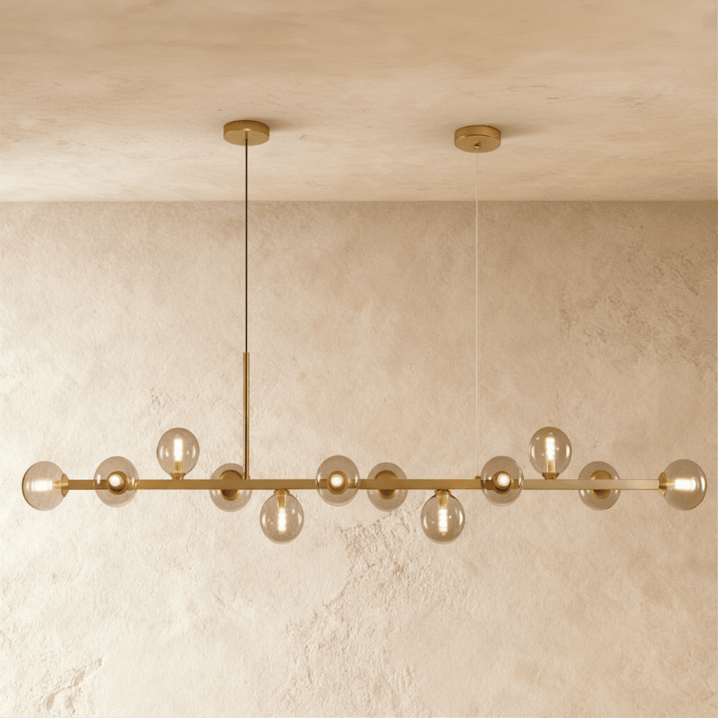 Candeeiro de Teto Linear Moderno LumaLine para Salas de Jantar e Estar
