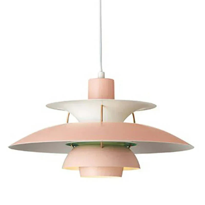 Lampa wisząca LED Morandi z wielokolorowym metalowym kloszem do salonu | Fioriscas