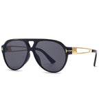 Kirella Aviator-solbriller med gulddetaljer og UV-beskyttende linser