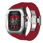 ערכת נרתיק AstraGuard ל-Apple Watch Ultra, מעטפת טיטניום עם רצועת גומי פלואורי