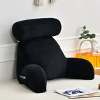 Backrest Reading Pillow With Armrests And Adjustable Headrest