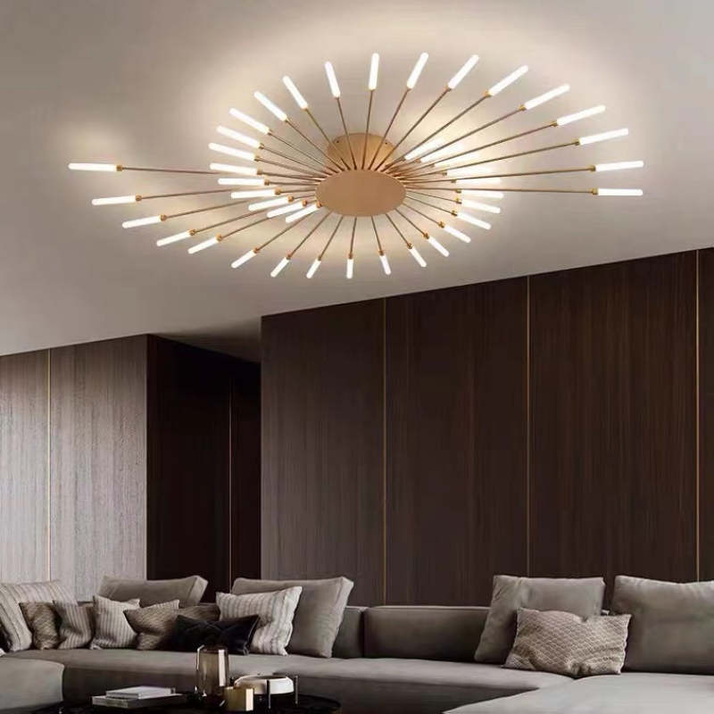 Asterra Albina Metal- og akryl-loftlampe til planmontering, 12 W til 42 W LED