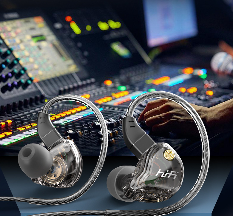 HiFi In-ear Headphones, with High-quality Sound, Changeable Cable Design, Mounting Ear Design & Ergonomics, for Sports, Study & More